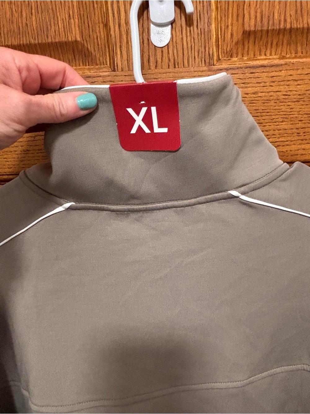 Women’s Half-Zip Pullover Sweatshirt - Gray Sz XL. NWT - Picture 7 of 10